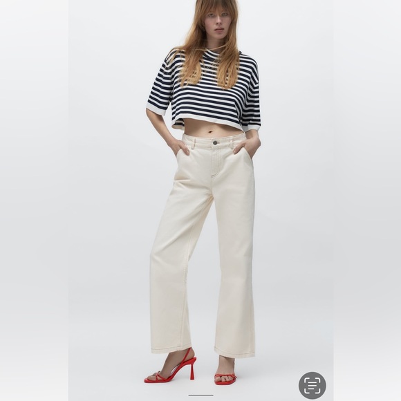 ZARA RED STRAPPY HEELED 100% LEATHER SANDALS - Picture 6 of 11